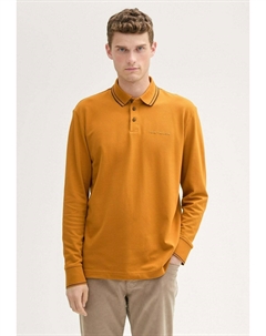 Топ с длинными рукавами MIT LOGO, коричневый Tom tailor