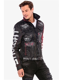 Джинсовая куртка MIT NIETEN, черный Cipo&baxx