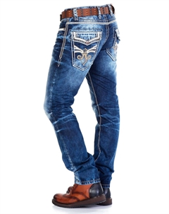 Джинсы свободного кроя, синий Cipo&baxx