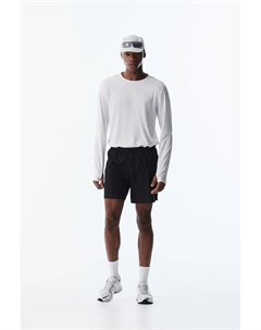Спортивные шорты средней длины из материала DryMove, черный H&m
