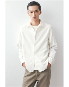 Муслиновая рубашка классического кроя, белый H&m