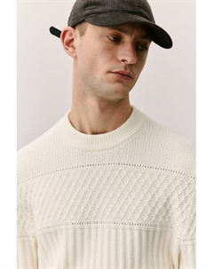 Джемпер текстурной вязки обычного кроя, бежевый H&m