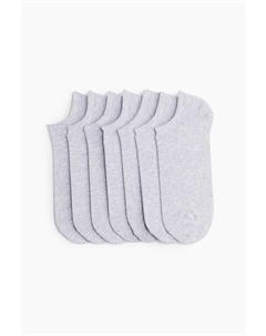 7 пар носков-кроссовок, серый H&m