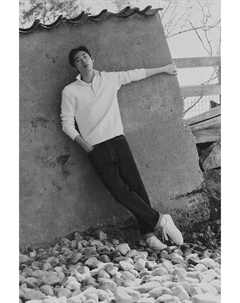 Узорчатый вязаный свитер обычного кроя, бежевый H&m