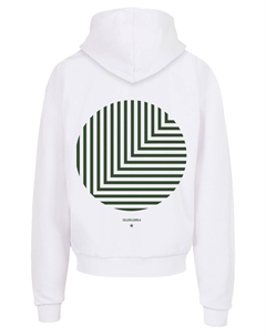 Пуловер Ultra Heavy Hoodie Geometrics Grün, белый F4nt4stic