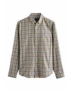 Рубашка SIGNATURE BRUSHED CHECK LONG SLEEVE REGULAR FIT, серый Next