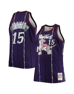 Мужская фиолетовая майка Vince Carter Toronto Raptors Big & Tall 1998-99 годов НБА, посвященная 75-летию Diamond Swingman Mitchell and ness