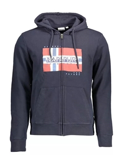 Синий хлопковый мужской свитер Napapijri