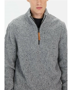 Джемпер MIT TROYER-KRAGEN, серый Camel active