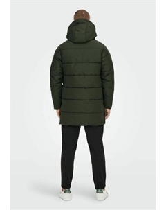 Зимнее пальто ONSCARL QUILTED OTW, темно-зеленый Only & sons