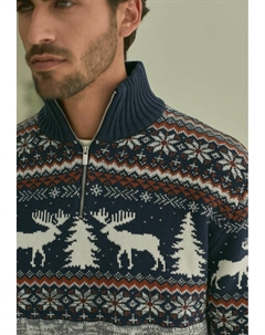 Джемпер RICH CHRISTMAS, синий Next