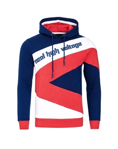 Худи спортивного дизайна, цвет Navy / Wei_ / Rot Rusty neal