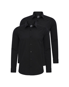 Рубашка (2 шт) приталенного кроя, черный Rusty neal