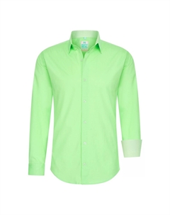 Рубашка с контрастным внутренним воротником, зеленый Rusty neal