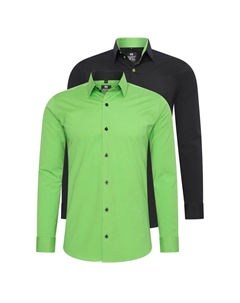 Рубашка (2 шт) приталенного кроя, синий Rusty neal