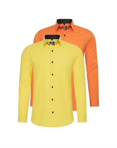 Рубашка (2 шт) приталенного кроя, синий Rusty neal