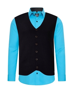 Рубашка с жилетом, синий Rusty neal