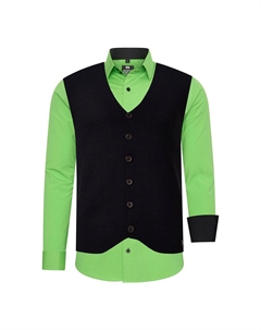 Рубашка с жилетом, зеленый Rusty neal