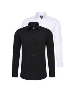 Рубашка (2 шт) приталенного кроя, черный Rusty neal