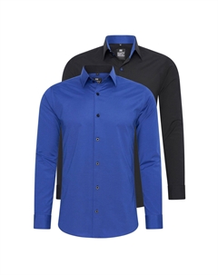 Рубашка (2 шт) приталенного кроя, синий Rusty neal