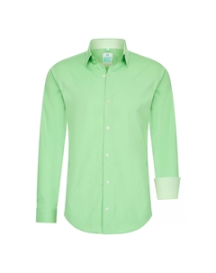 Рубашка с контрастным внутренним воротником, зеленый Rusty neal