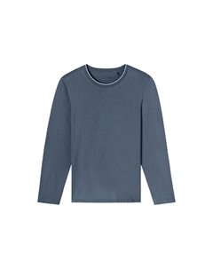 Пижамный топ Mix & Relax, синий Schiesser