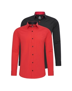 Рубашка (2 шт) приталенного кроя, красный Rusty neal