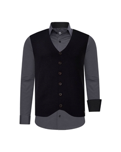 Рубашка с жилетом, серый Rusty neal