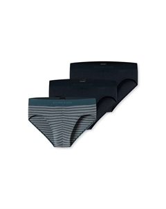 Трусики/трусы Rio, 3 шт, натуральный хлопок 95/5, цвет Blau / Petrol Schiesser