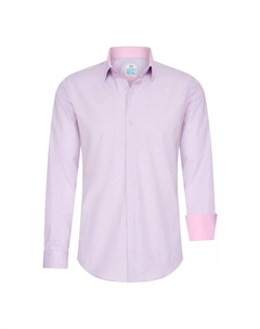 Рубашка с контрастным внутренним воротником, фиолетовый Rusty neal