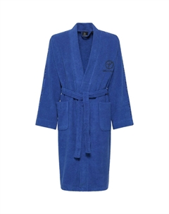 Халат Vito из мягкой хлопковой махры, синий Carlo colucci