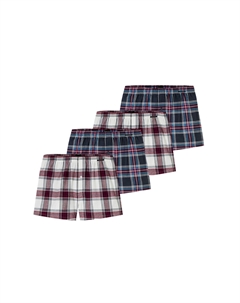 Комплект боксеров из 2 одинарных трикотажных изделий, цвет Wei_-rot / Blau-rot Schiesser