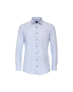 Мужская деловая рубашка однотонного современного кроя, бежевый Venti