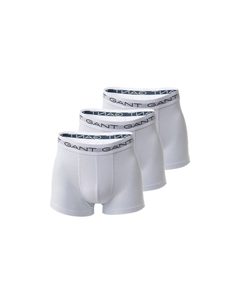 Мужские боксеры, 3 шт, плавки, хлопок стрейч, белый Gant