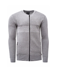 Кардиган модного ребристого дизайна, серый Rusty neal
