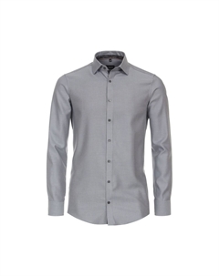 Мужская деловая рубашка однотонного современного кроя, светло-коричневый Venti