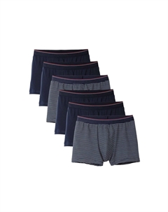 Мужские боксеры, 6 шт - Natural Benefit, эластичный пояс, одинарный джерси, темно-синий Calida