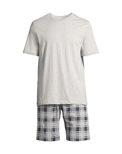 Пижама Ночь и Дом, цвет Grau Kariert / Grau Schiesser