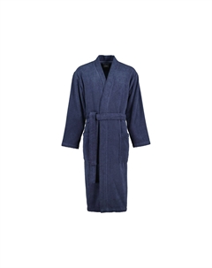 Халаты мужские кимоно однотонные 828 синий - 17 Cawo