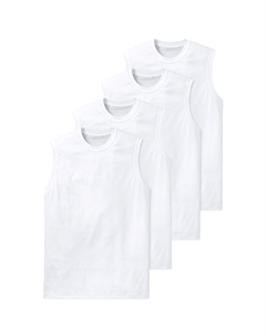 Комплект майки/майки из 4 предметов первой необходимости, белый Schiesser