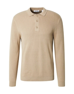 Свитер с v-образным вырезом Sweater, темно-бежевый Only & sons