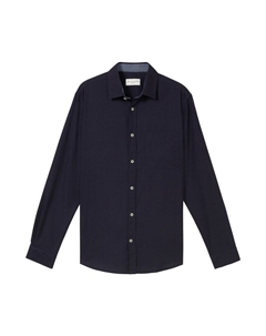 Повседневная рубашка Regular fit Button Up Shirt, темно-синий Tom tailor