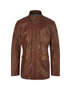 Кожаная куртка БУАНДИАМО, коньячный Bugatti