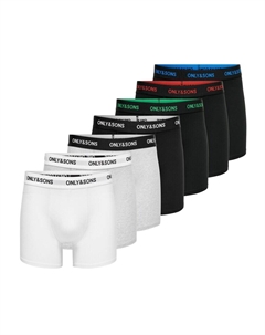 Трусы Boxer shorts FITZ, цвет grey/black/white Only & sons