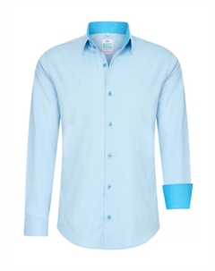 Повседневная рубашка Slim fit Button Up Shirt, небесно-синий Rusty neal