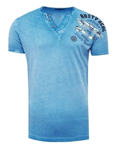 Классическая футболка Shirt, светло-синий Rusty neal