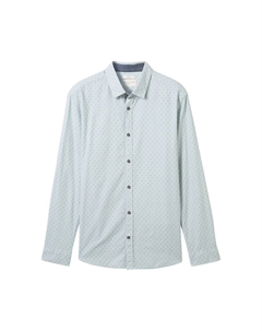 Повседневная рубашка Regular fit Button Up Shirt, светло-синий Tom tailor