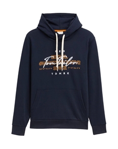 Толстовка с капюшоном Sweatshirt, темно-синий Tom tailor