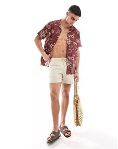 Свободная красная рубашка с астрологическим принтом Revere Asos