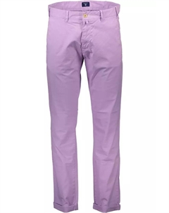 Розовые хлопковые мужские брюки Gant